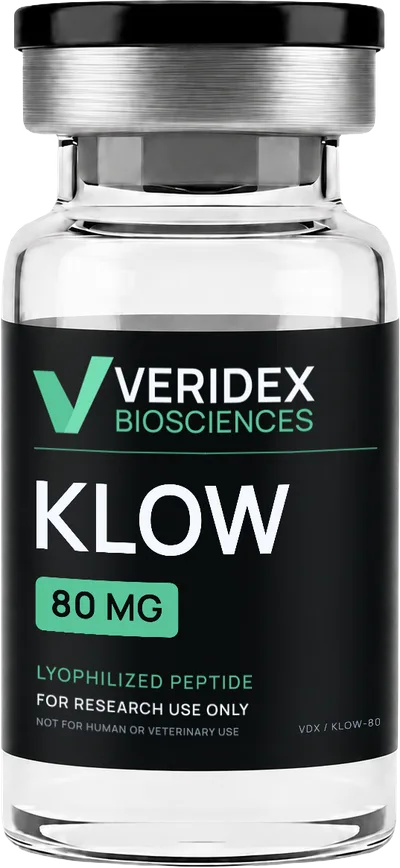 KLOW Blend — BPC-157 / TB-500 / GHK-Cu / KPV Combination research vial — Veridex Biosciences